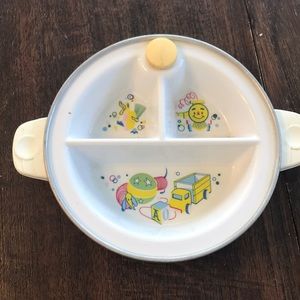 Antique baby food warmer  plate